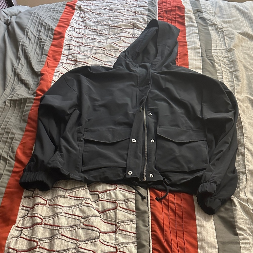 Black Abercrombie travelers jacket